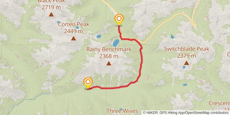 Pacific Crest Trail - Washington stage 44 Map