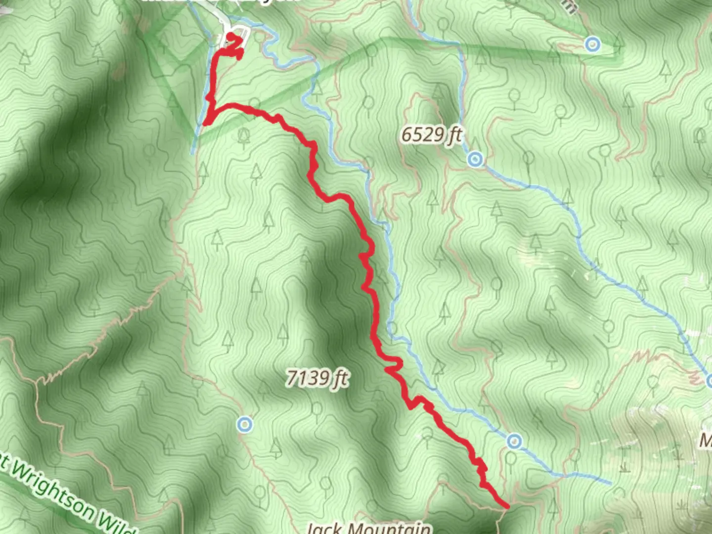 An image depicting the trail Josephine Saddle via Old Baldy Trail and its surrounding area.