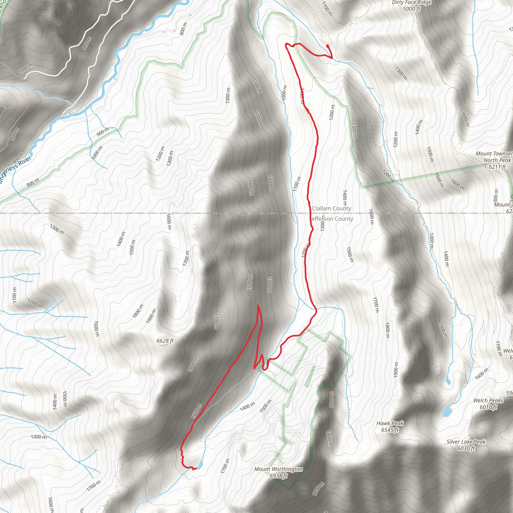 Buckhorn Lake Trail mobile static map
