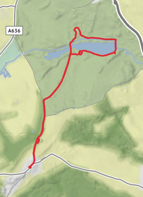 Barnsley Hiking mobile static map