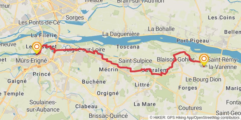 GR 3 - Vallee De La Loire stage 52 Map