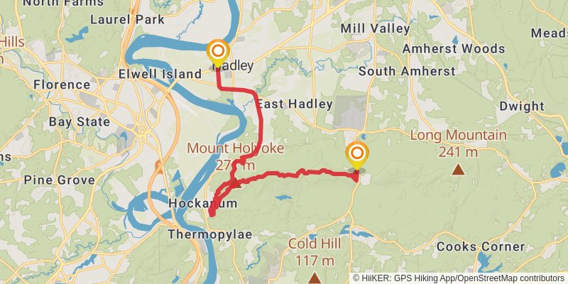 Metacomet-monadnock Trail stage 4 Map