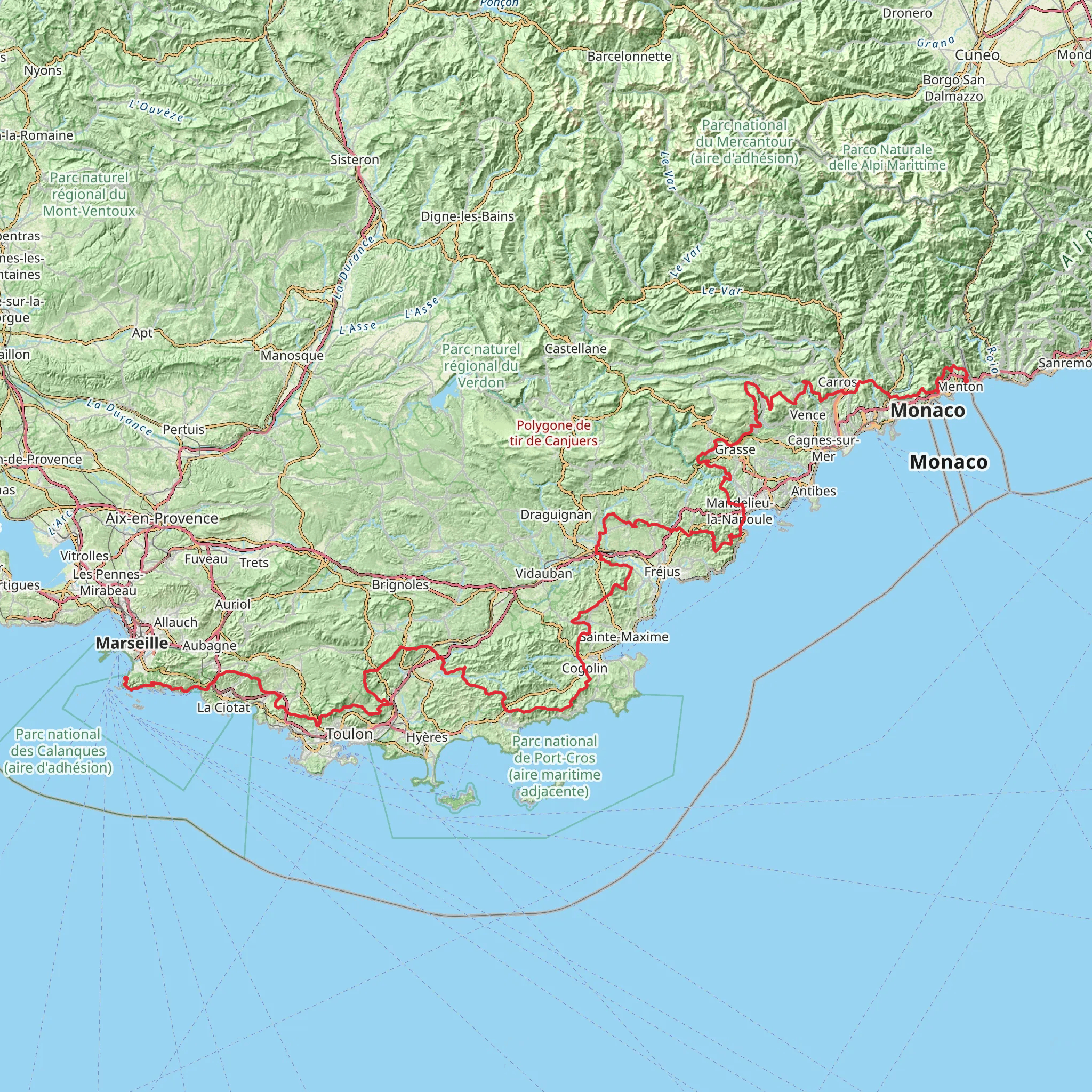 GR 51 mobile static map