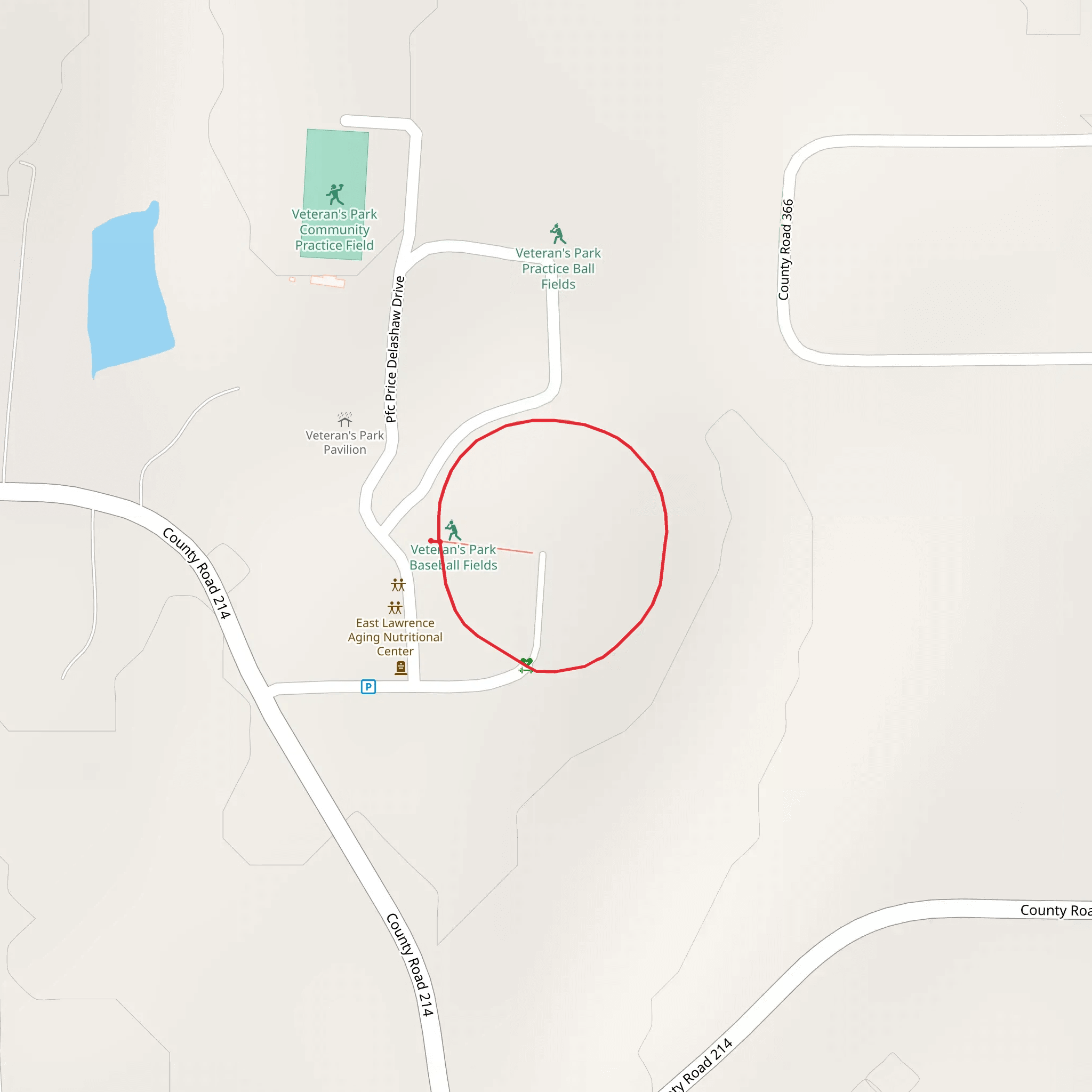 Pfc Price Delashaw Road Loop mobile static map