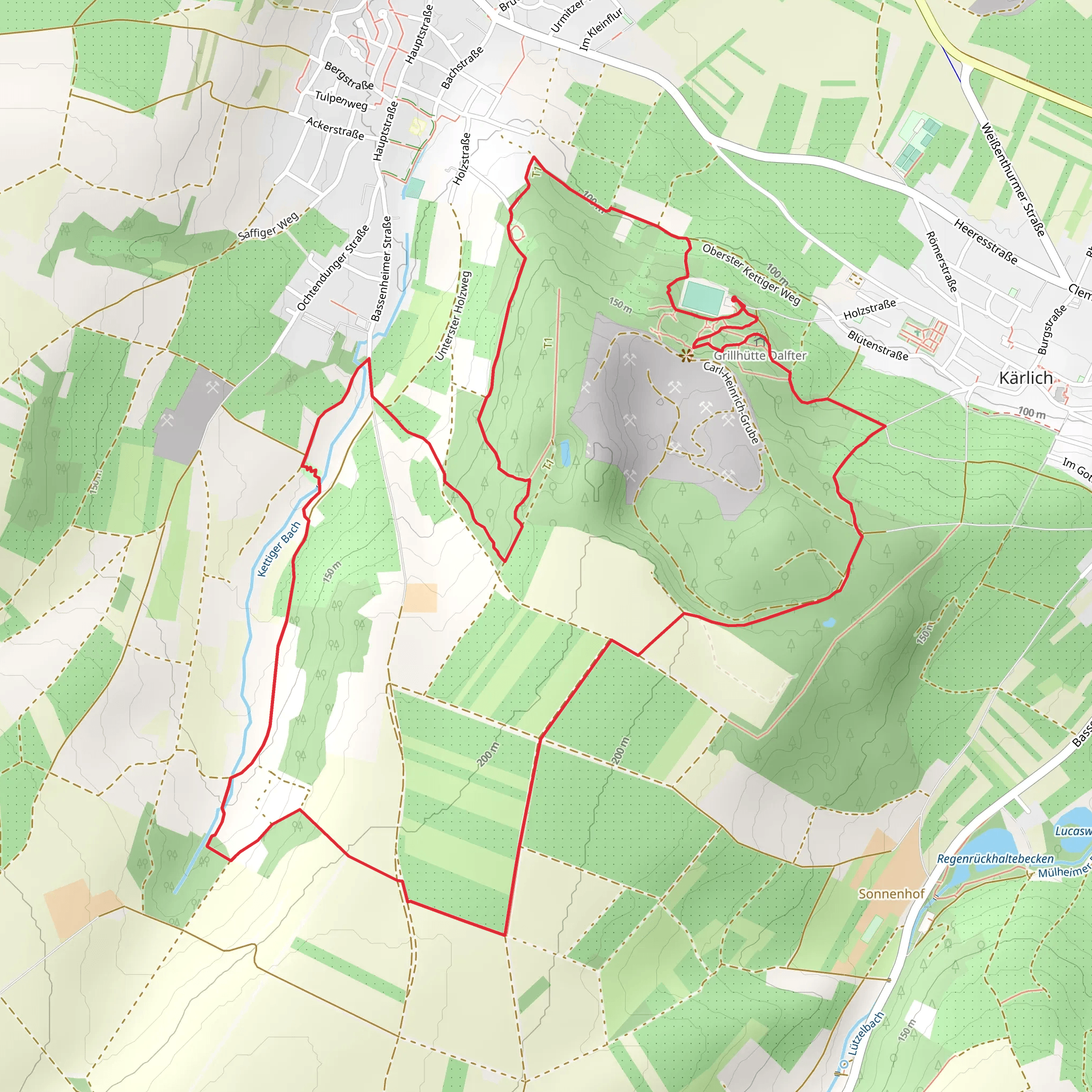 Traumpfad Streuobstwiesen Weg mobile static map