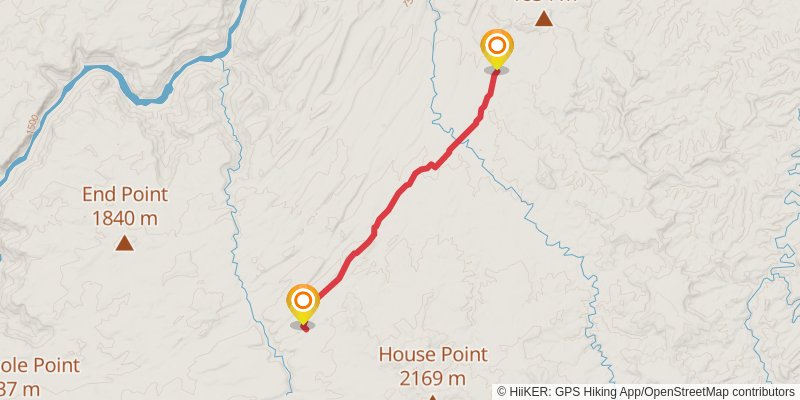 Bobbys Hole Road Trail stage 2 Map