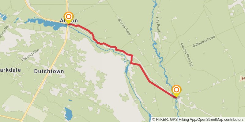 Batona Trail spur 1 Map
