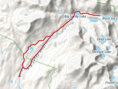 Black Joe Lake and V Lake via Big Sandy TrailLoop