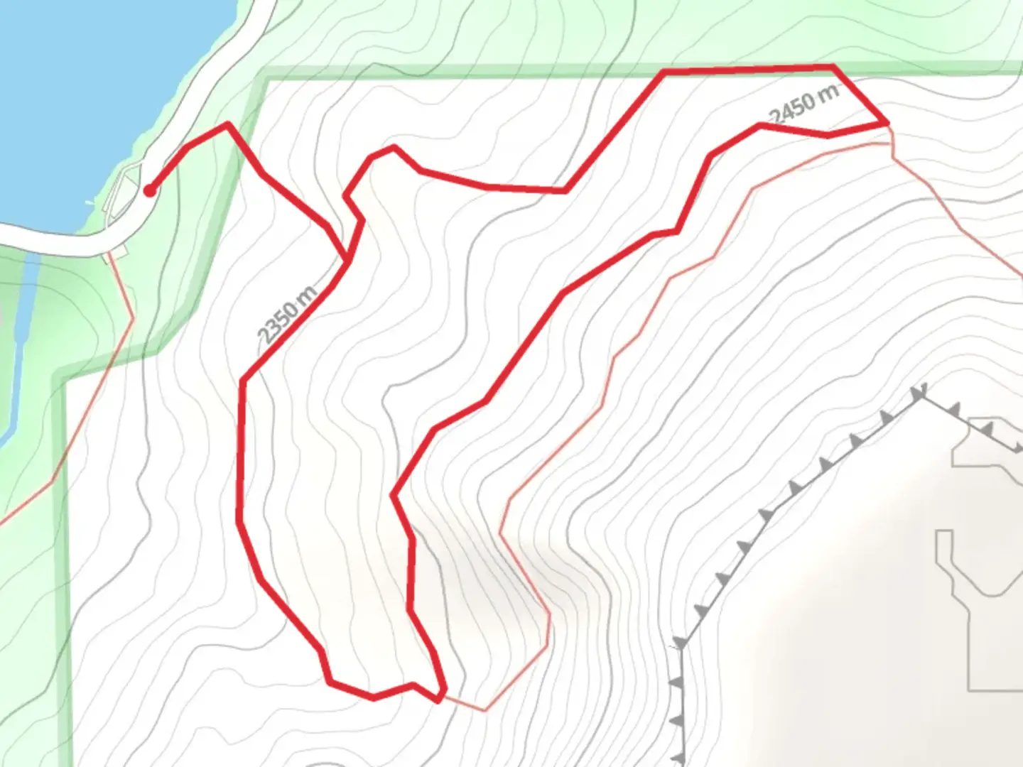 An image depicting the trail Wapiti Trail Loop and its surrounding area.