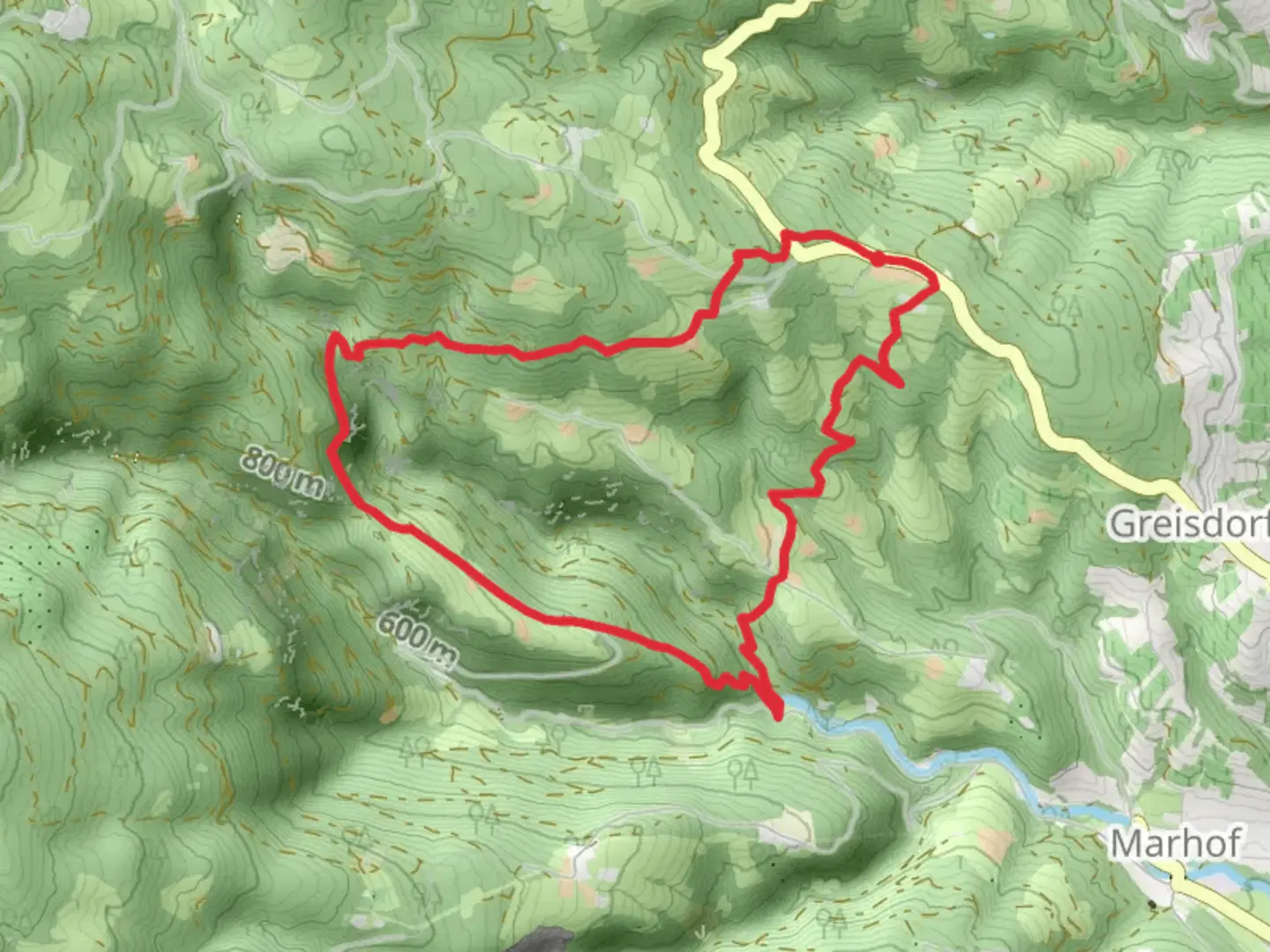 An image depicting the trail Sporiroaofen Loop Trail and its surrounding area.