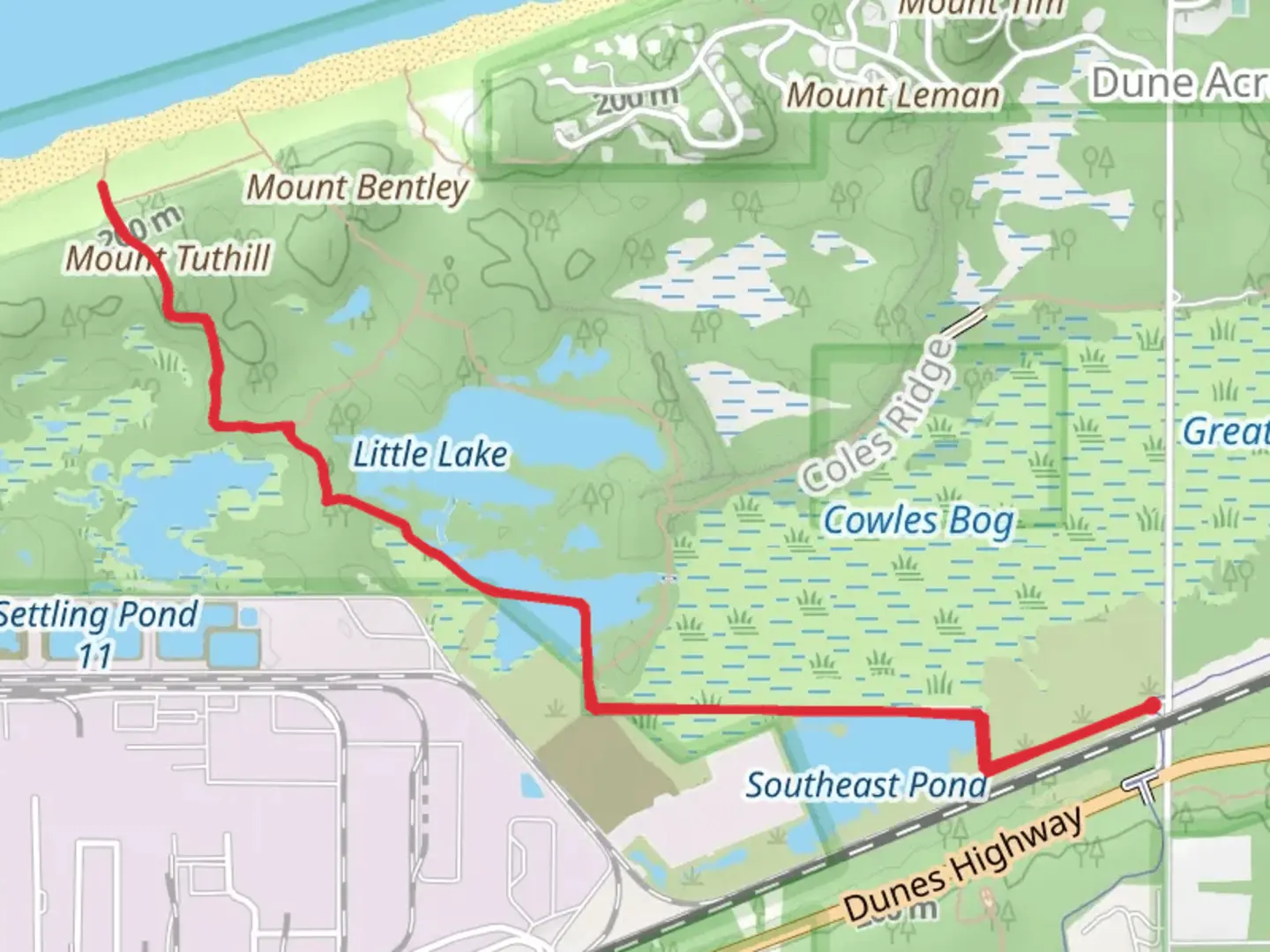 An image depicting the trail Mount Tuthill via Greenbelt Trail and its surrounding area.