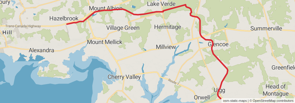 The Island Walk - Prince Edward Island stage 32 Map