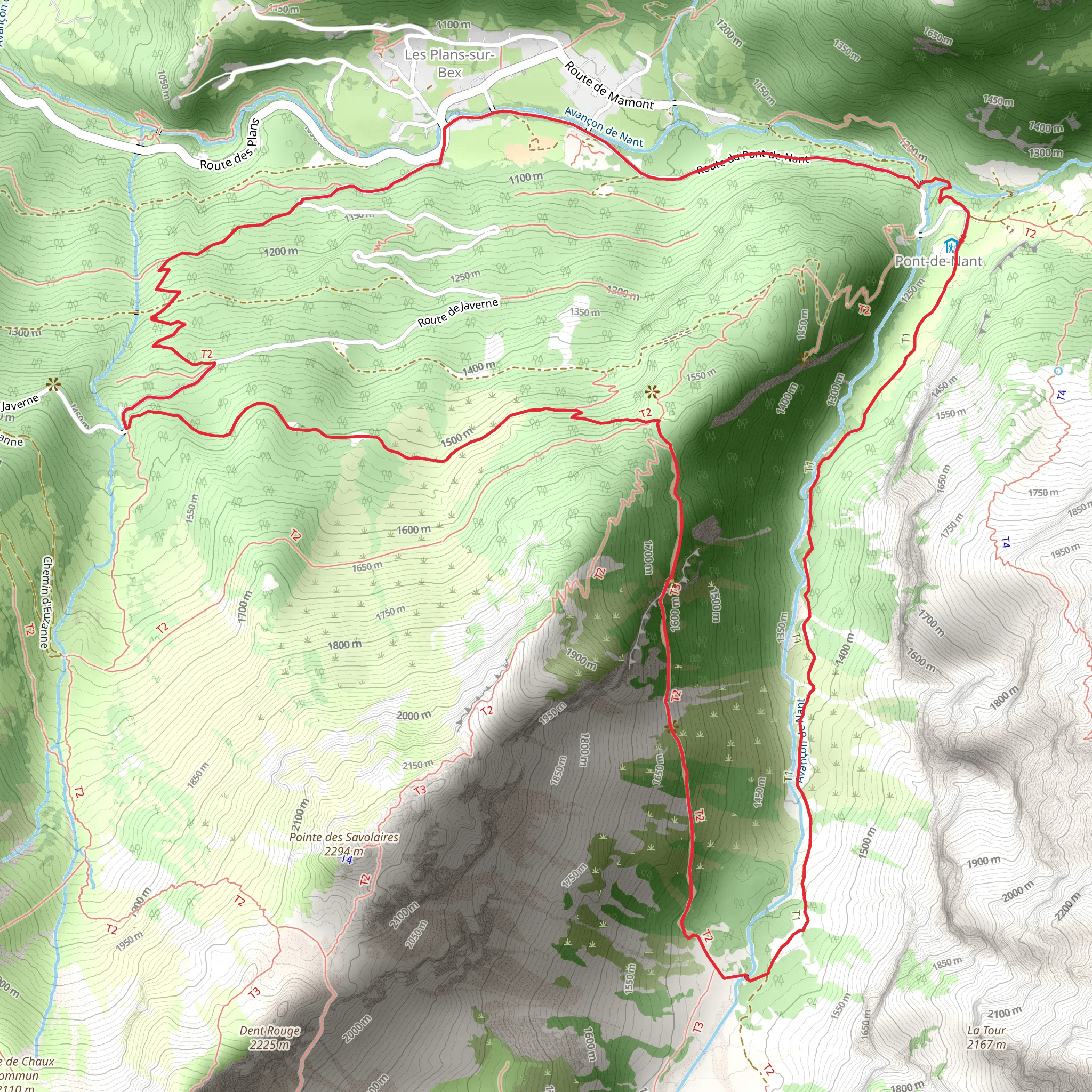 Grand Muveran Loop Trail mobile static map
