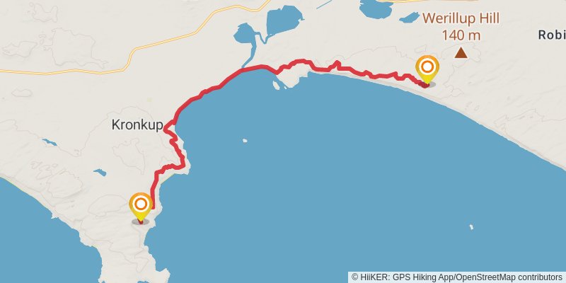 Bibbulmun Track stage 49 Map