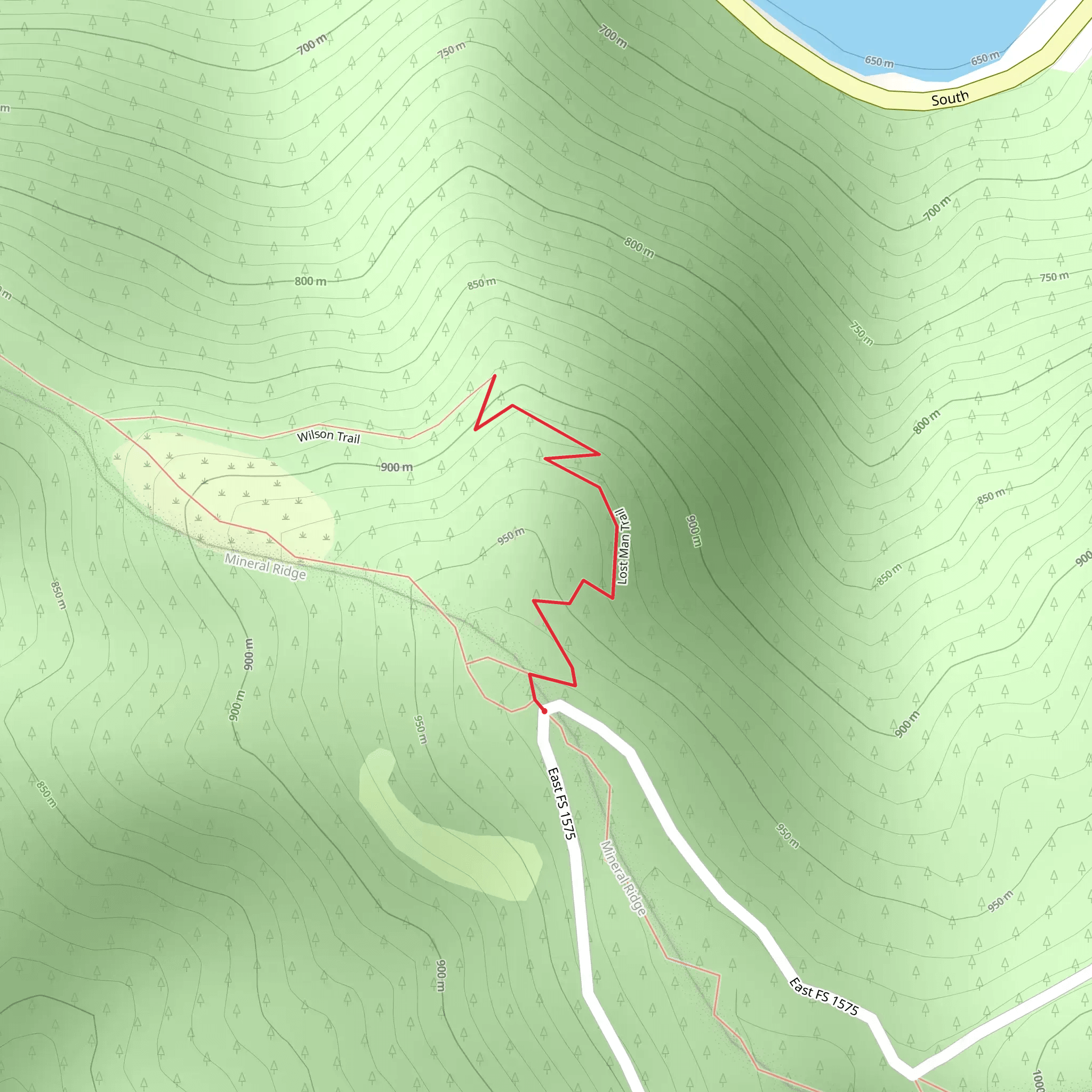 Lost Man Trail mobile static map