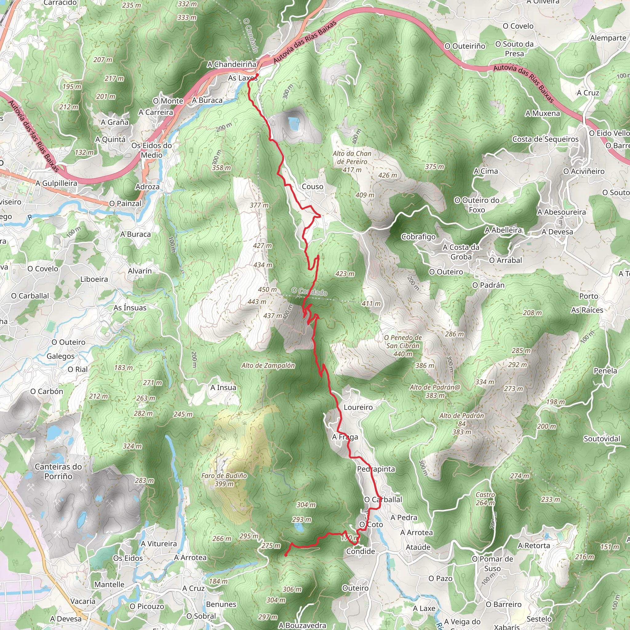 Rota dos Montes de San Cibrán PR G 132 mobile static map