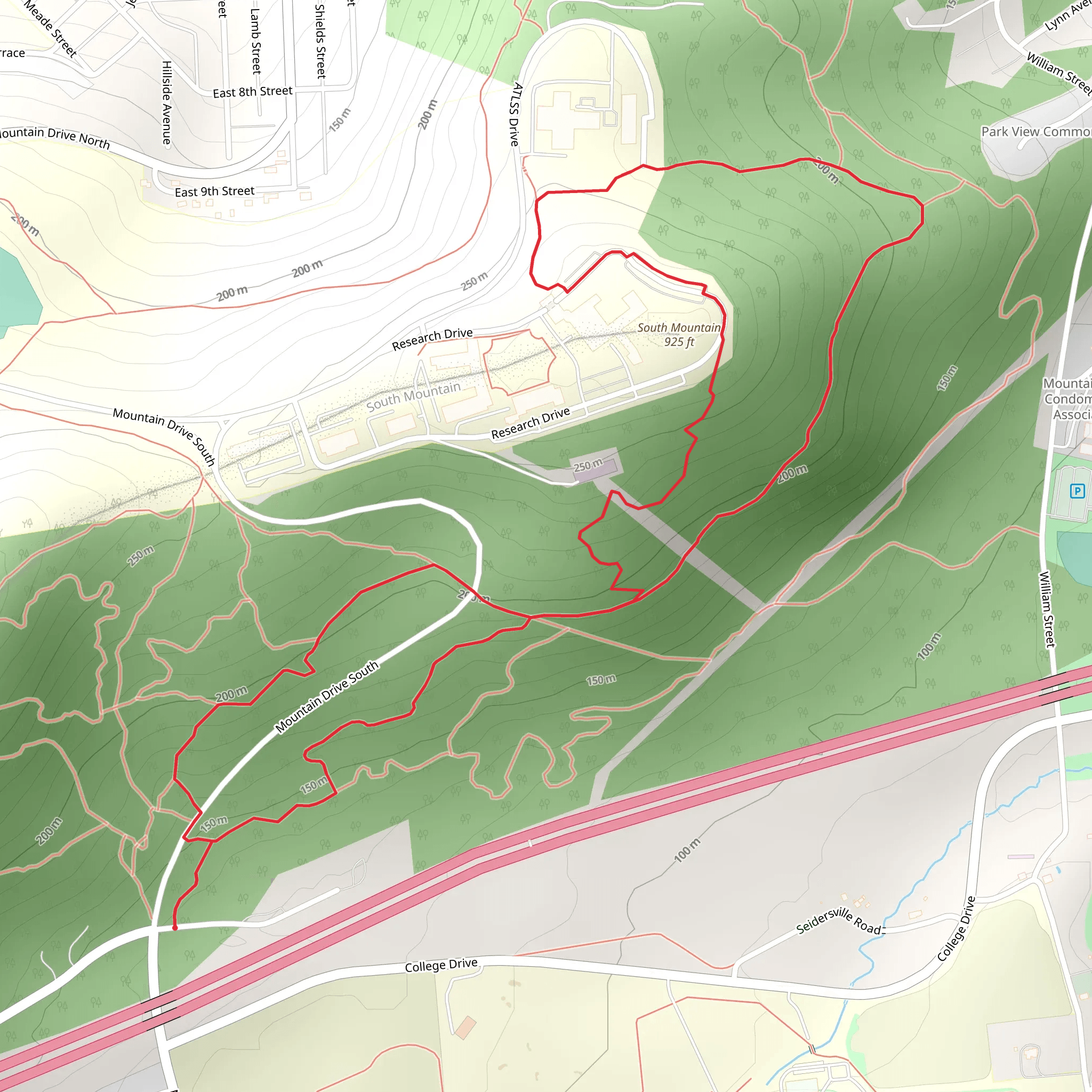 South Mountain Loop mobile static map