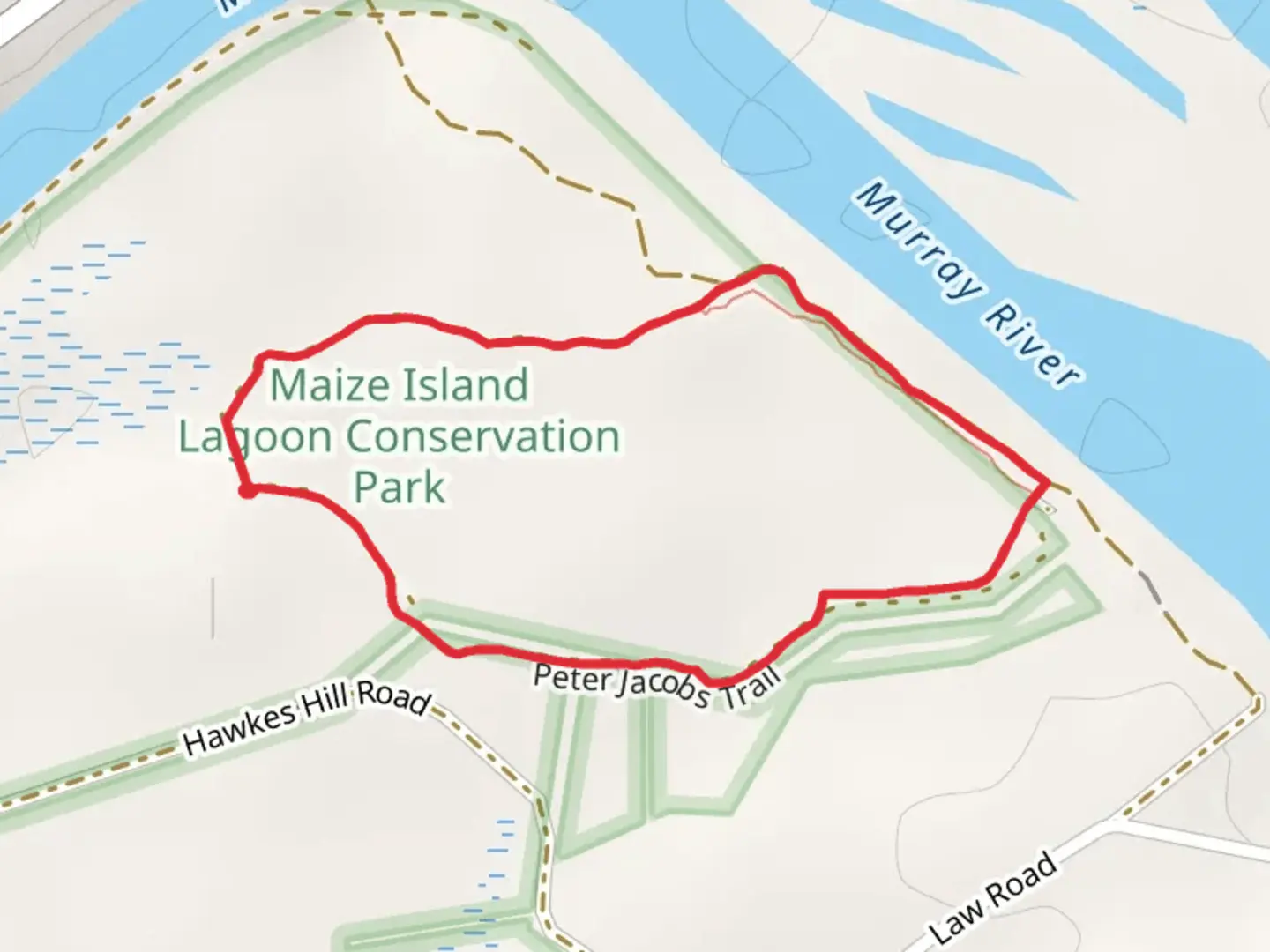 An image depicting the trail Peter Jacobs Trail and its surrounding area.