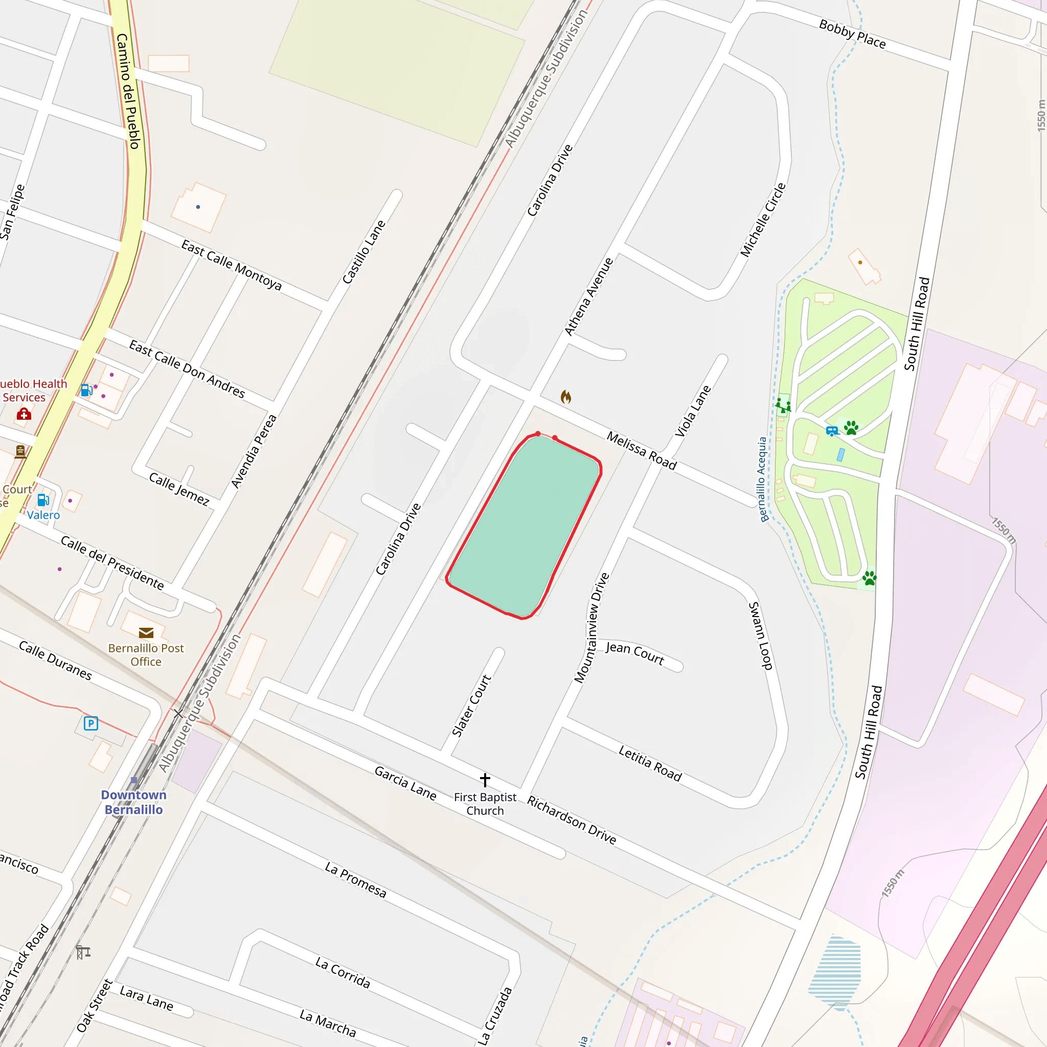 Athena Avenue Loop mobile static map