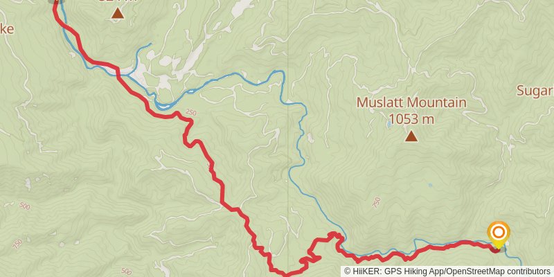 Bigfoot Trail stage 34 Map