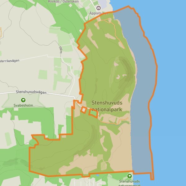 Stenshuvud National Park mobile static map