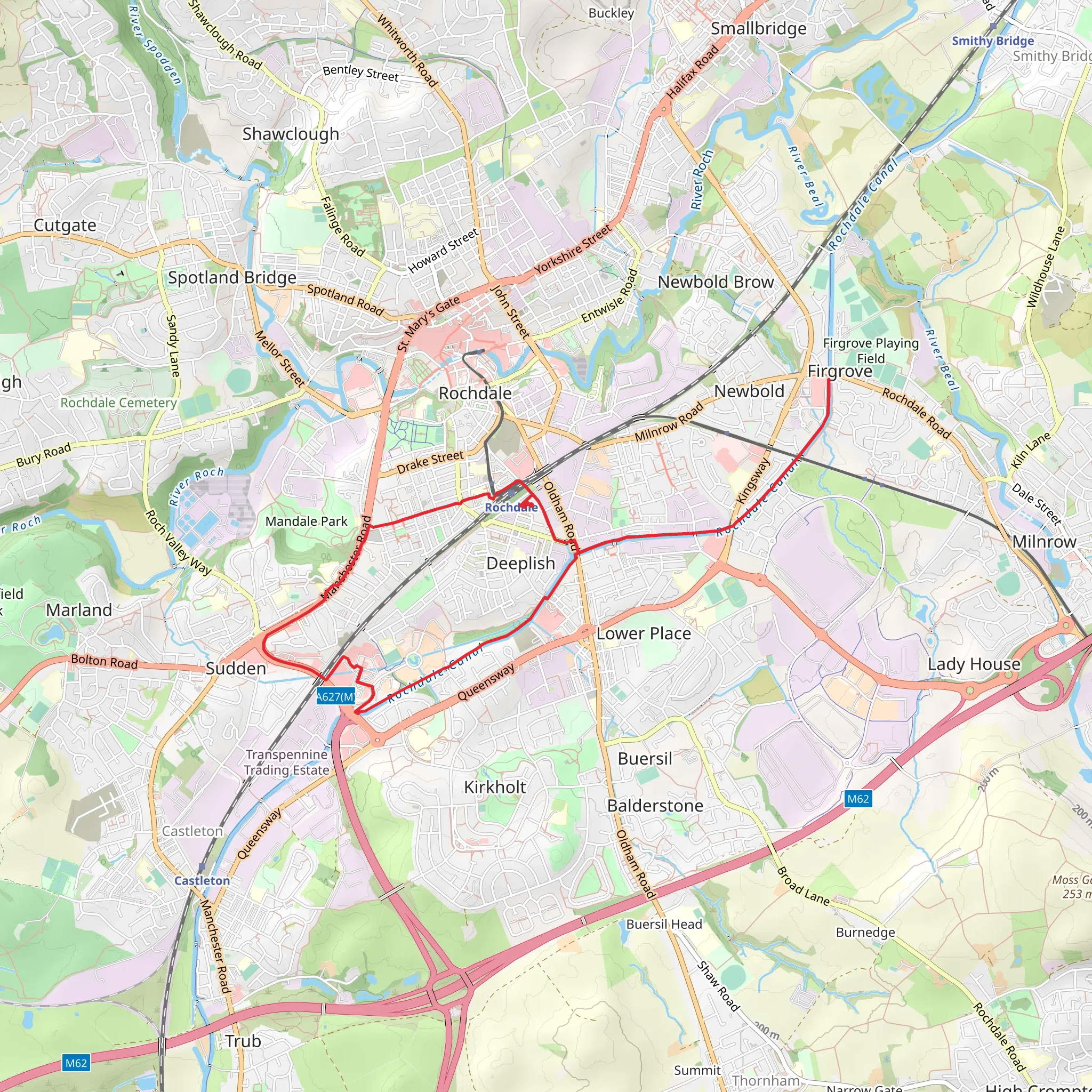 Rochdale Walk mobile static map