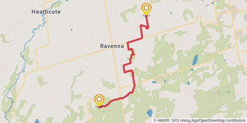 The Bruce Trail stage 25 Map