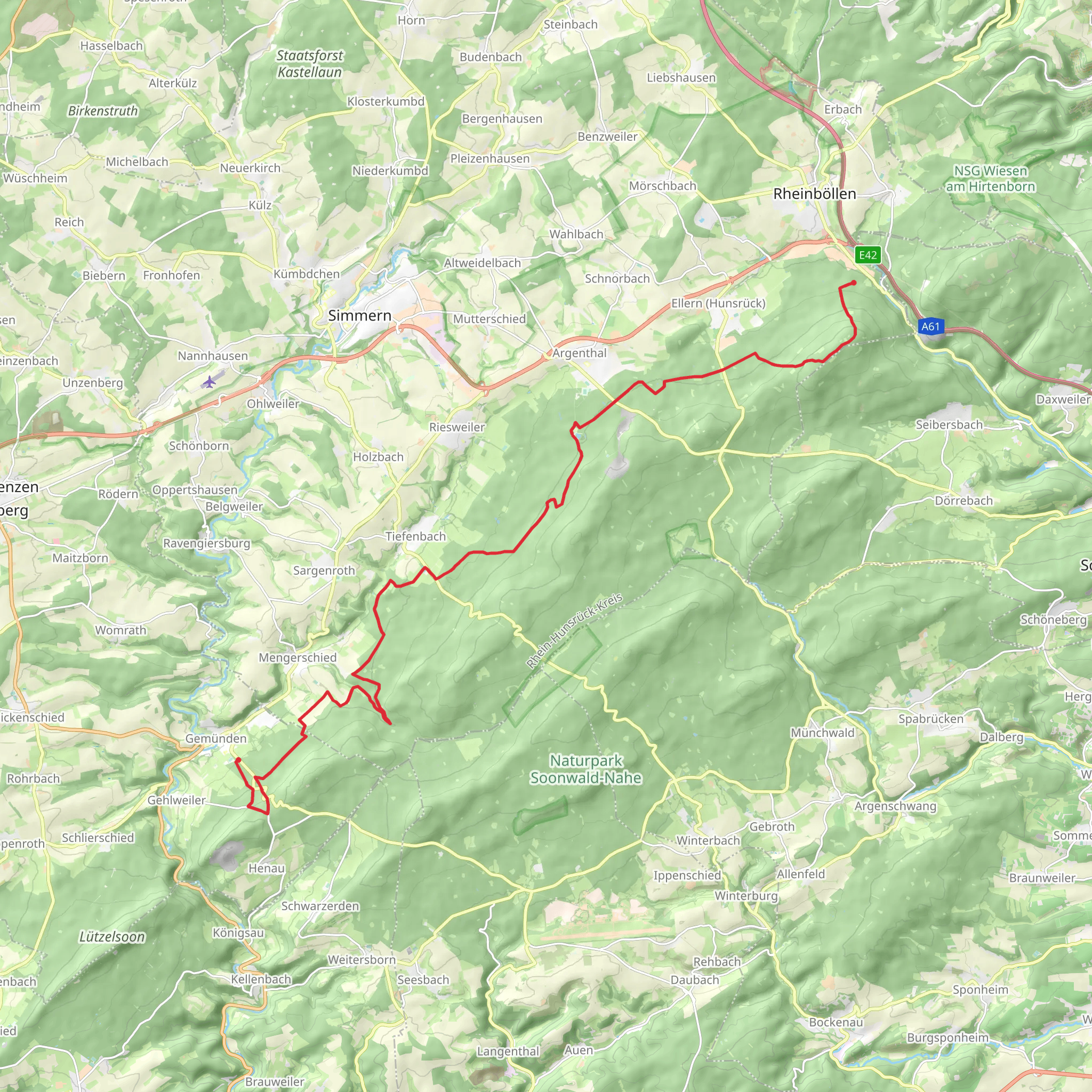 Natur-Erlebnisweg Schinderhannes mobile static map