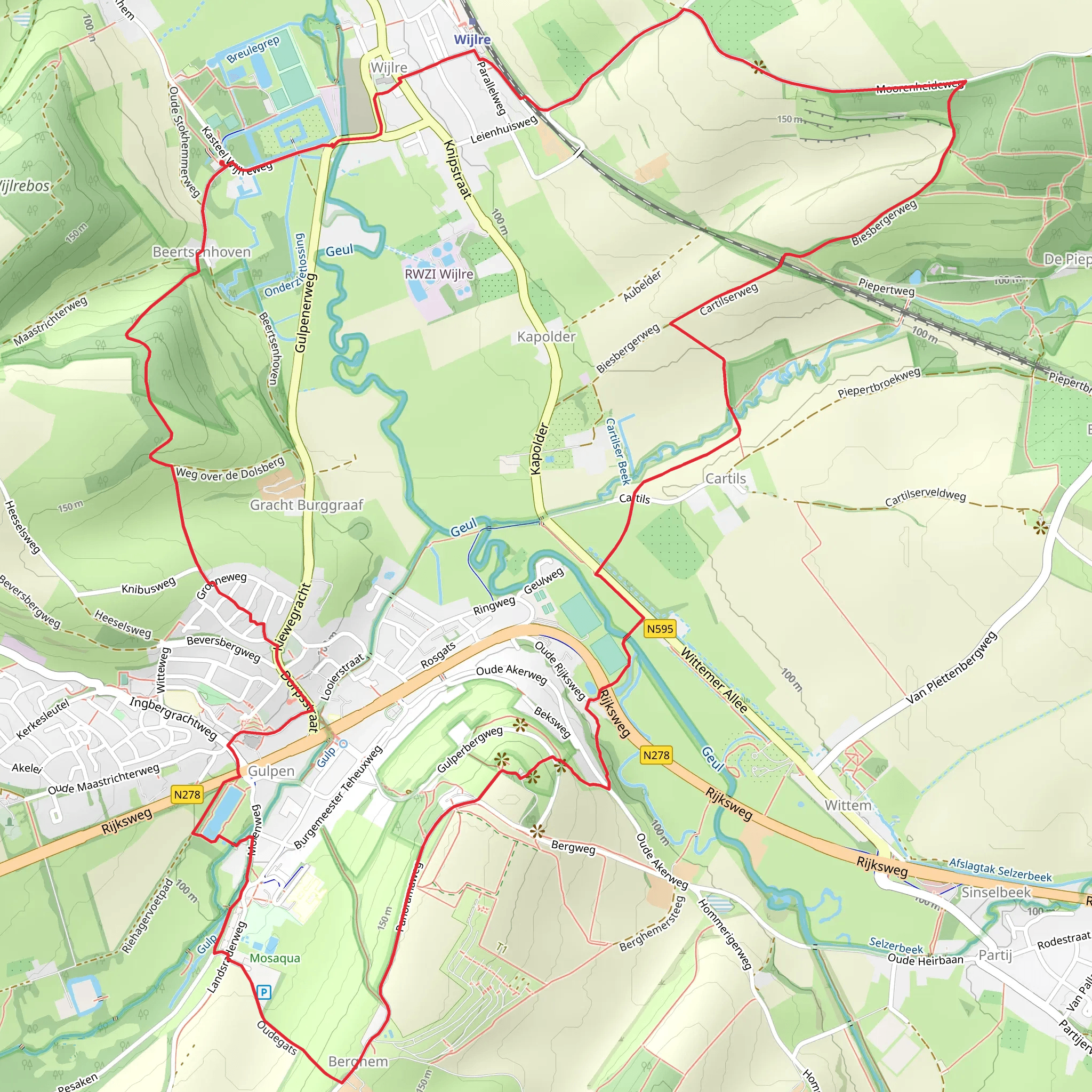 Gulperberg and Dolsberg Loop mobile static map