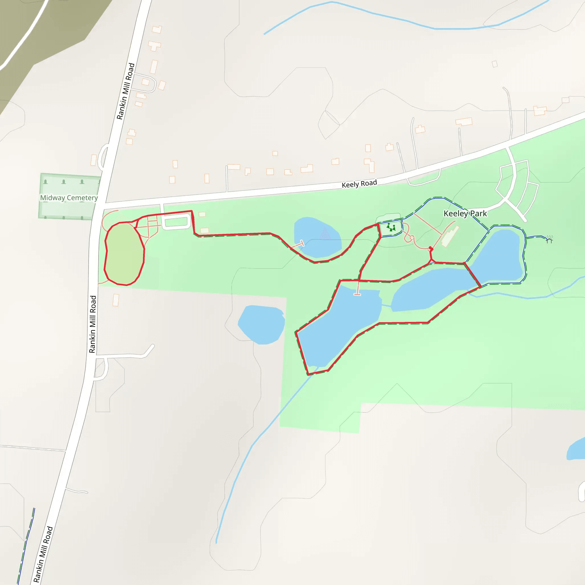 Keeley Park Loop mobile static map