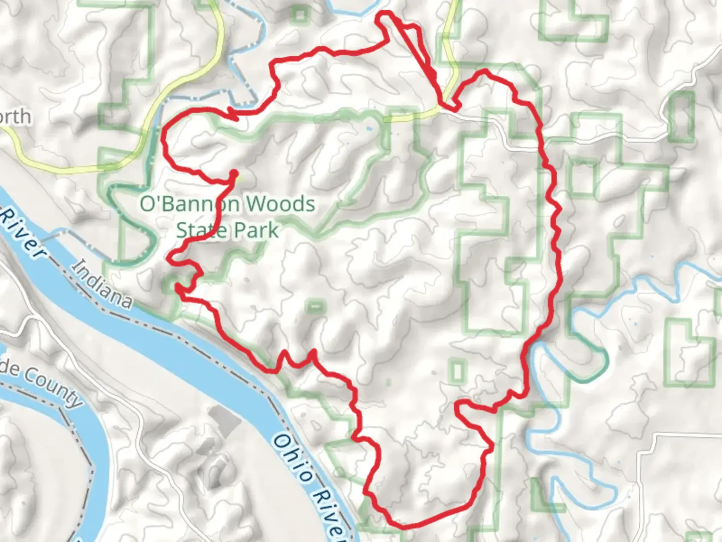 An image depicting the trail Adventure Hiking Loop Trail and its surrounding area.