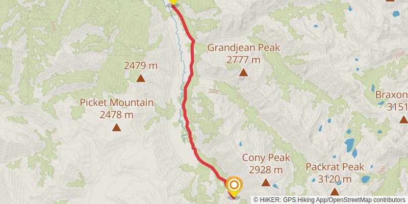 Sawtooth Loop Trail stage 5 Map