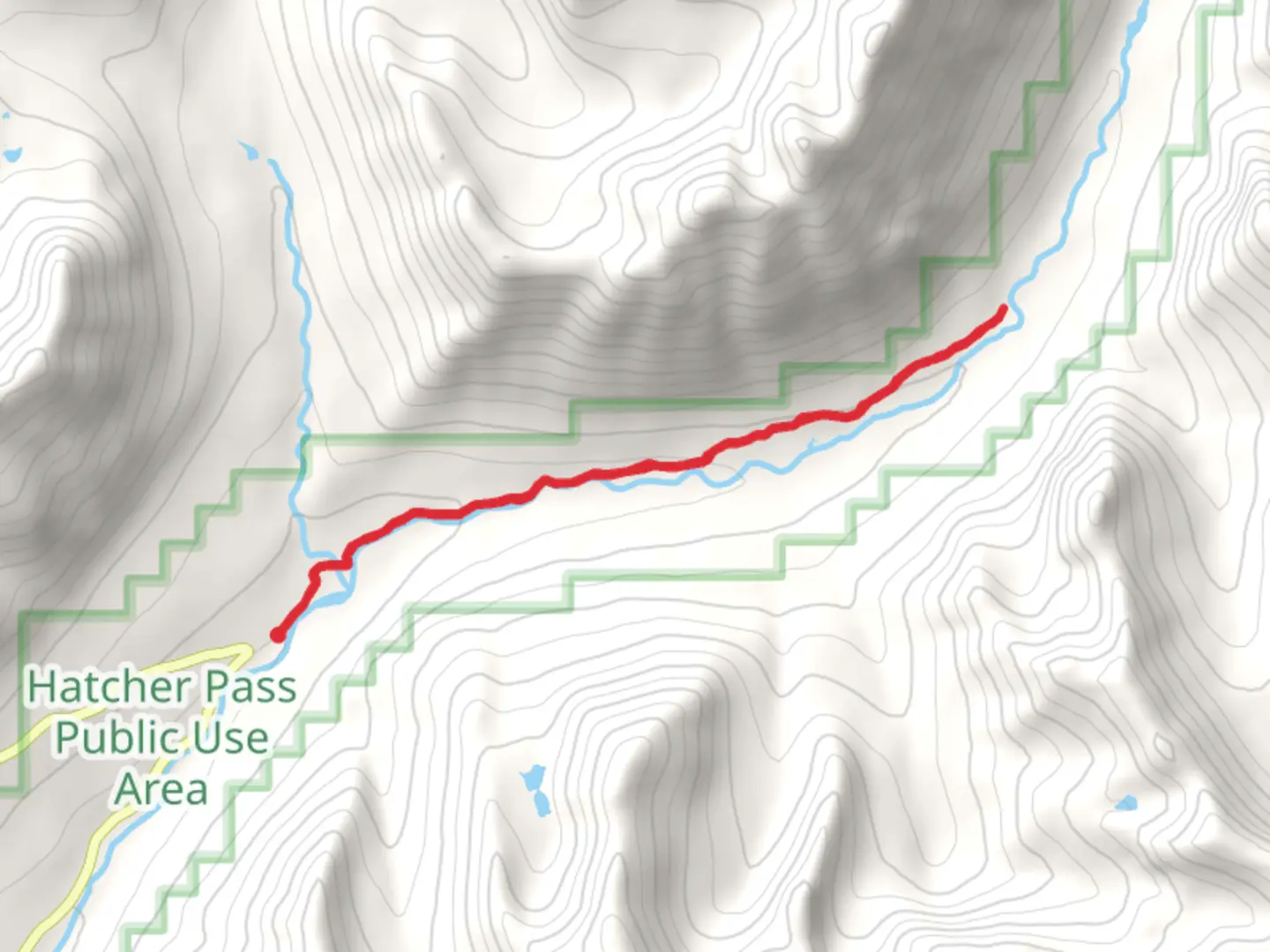 An image depicting the trail Gold Mint Trail - Short and its surrounding area.