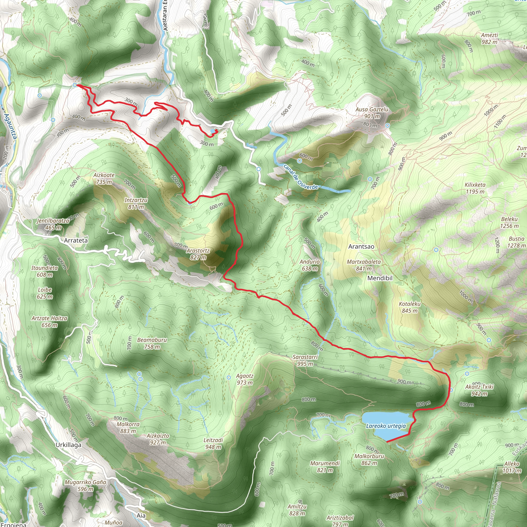 Arkaka - Lareo Trail PR GI 2003 mobile static map