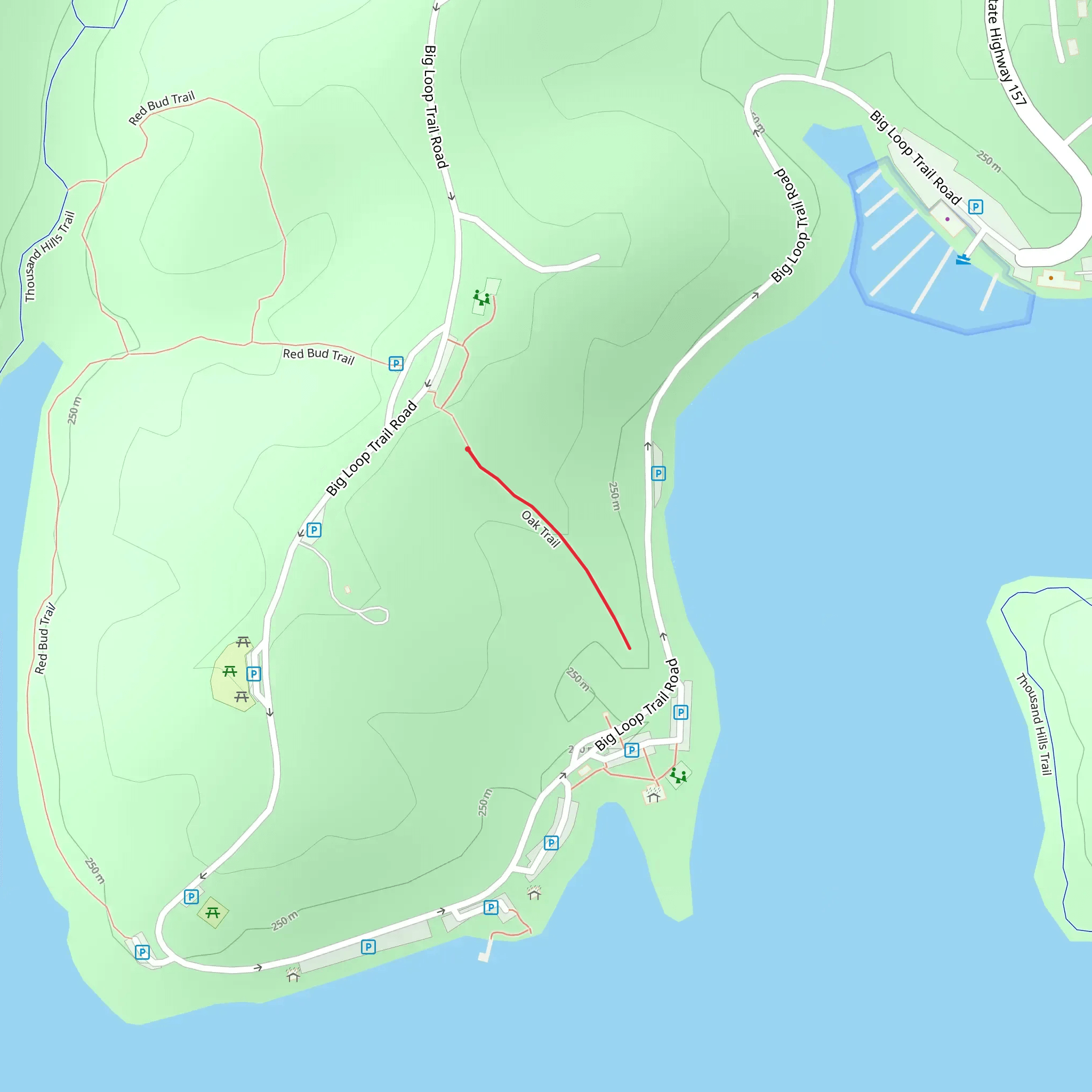 Oak Trail mobile static map