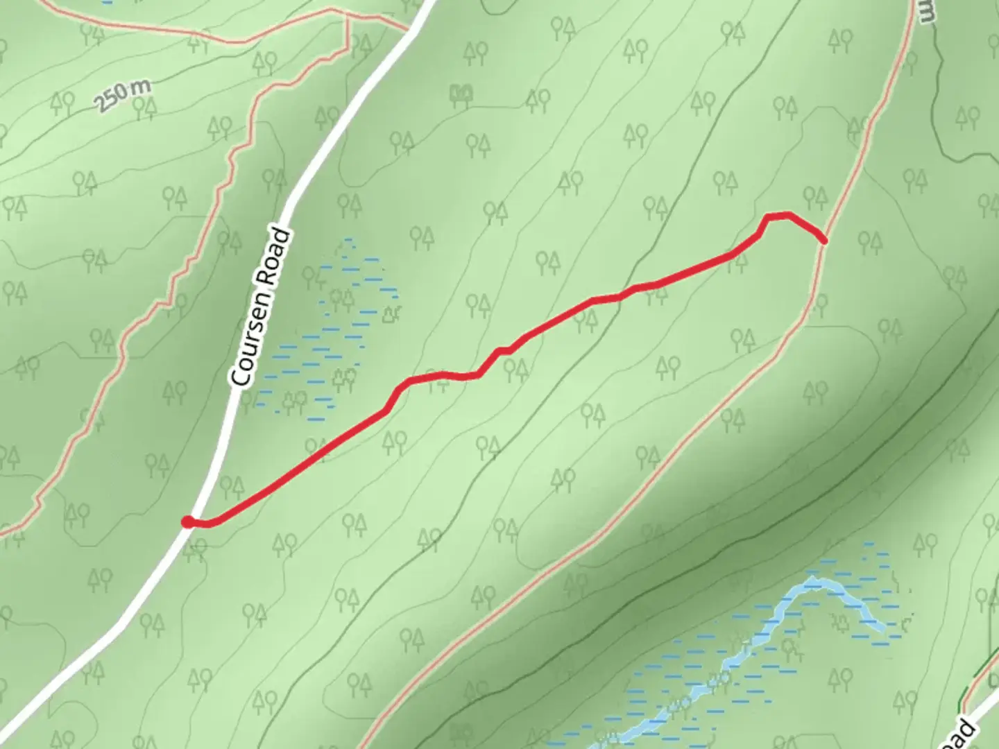 An image depicting the trail Lead Mine Trail and its surrounding area.