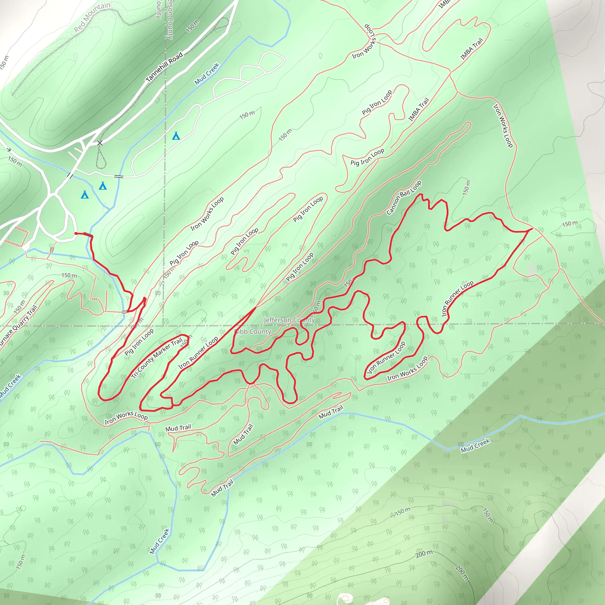 Iron Runner Loop mobile static map