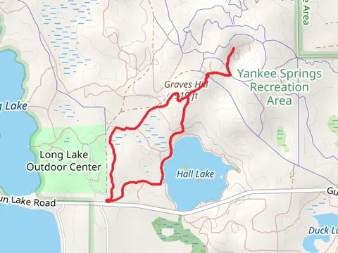 Hall Lake and North Country Trail Loop