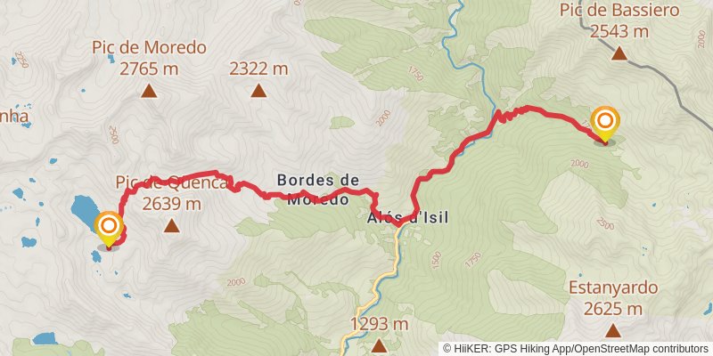 Haute Randonnée Pyrénéenne stage 33 Map