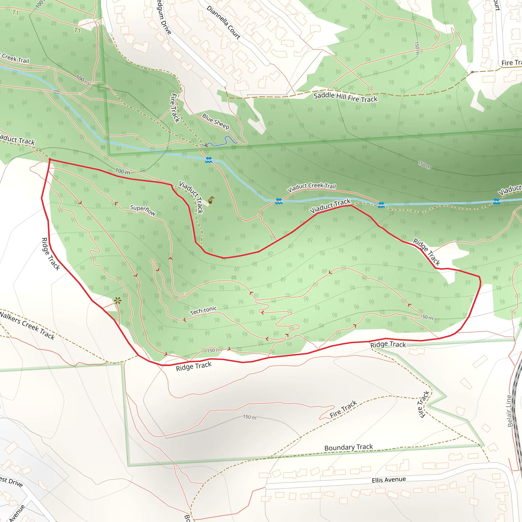 Seaview Loop Track mobile static map