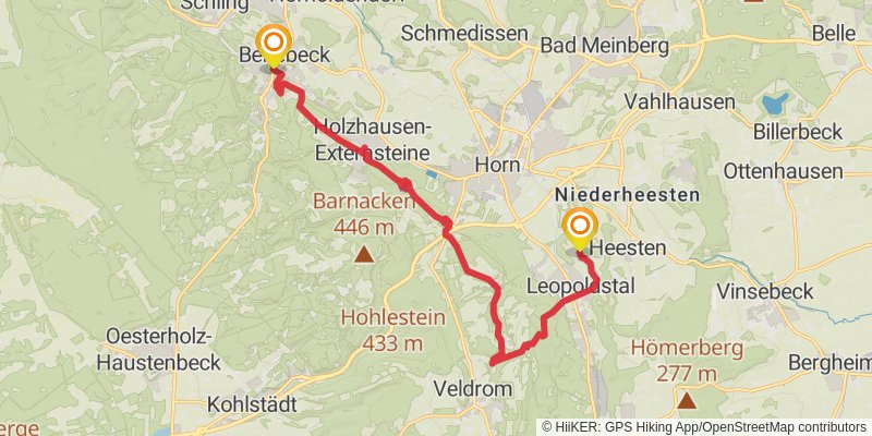 Hermannsweg stage 9 Map