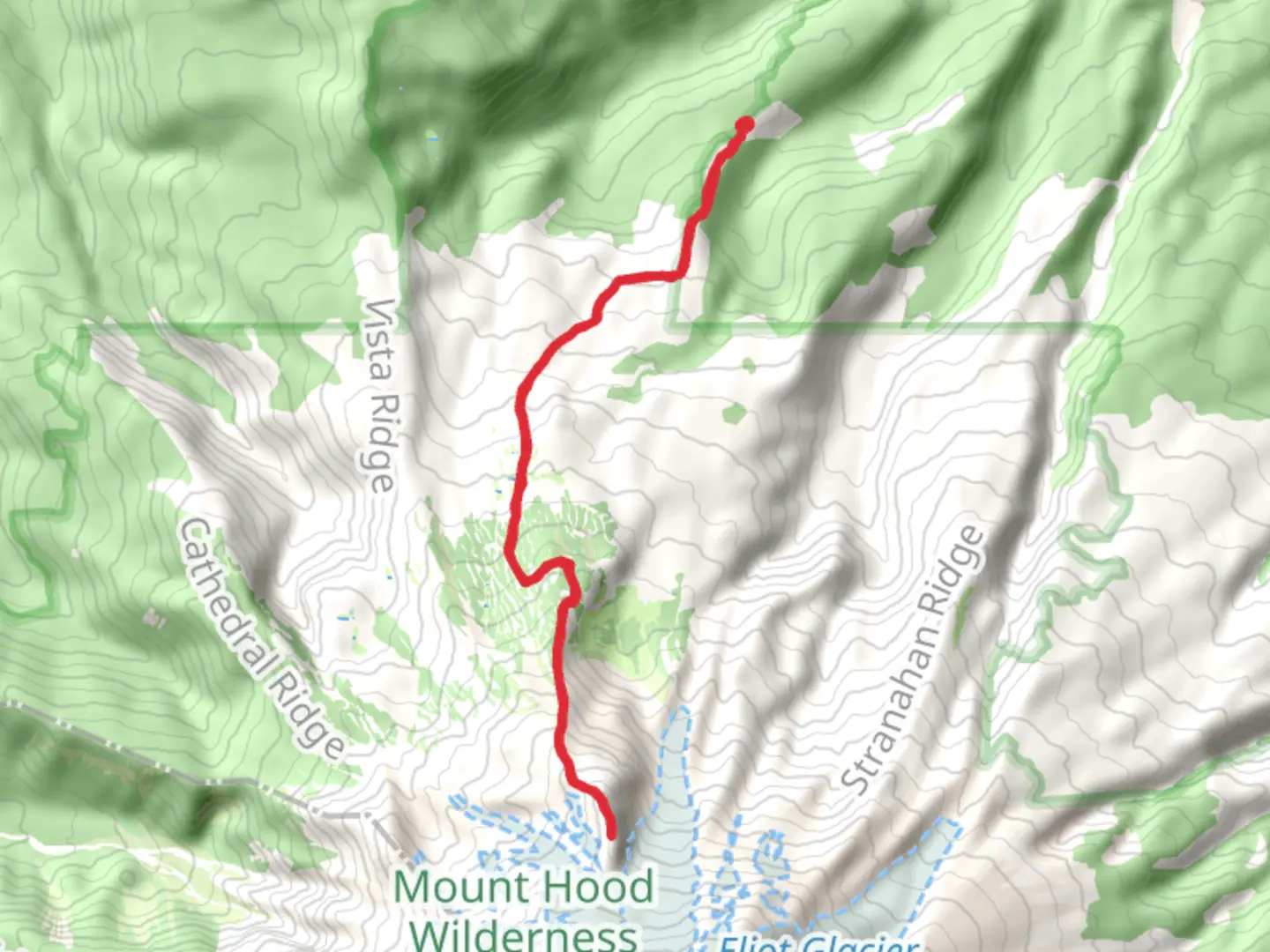 An image depicting the trail The Pinnacle and Barrett Spur Trail and its surrounding area.