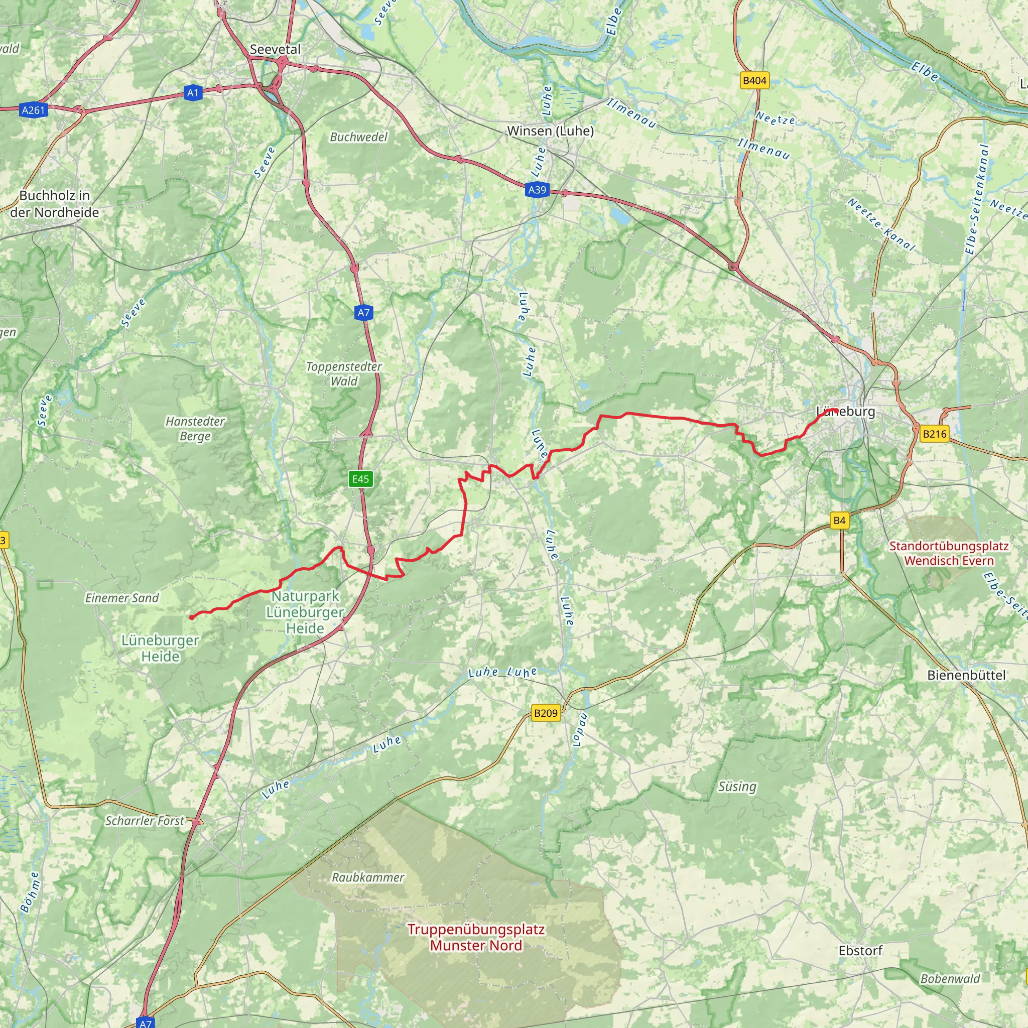 Poster Bode Weg mobile static map