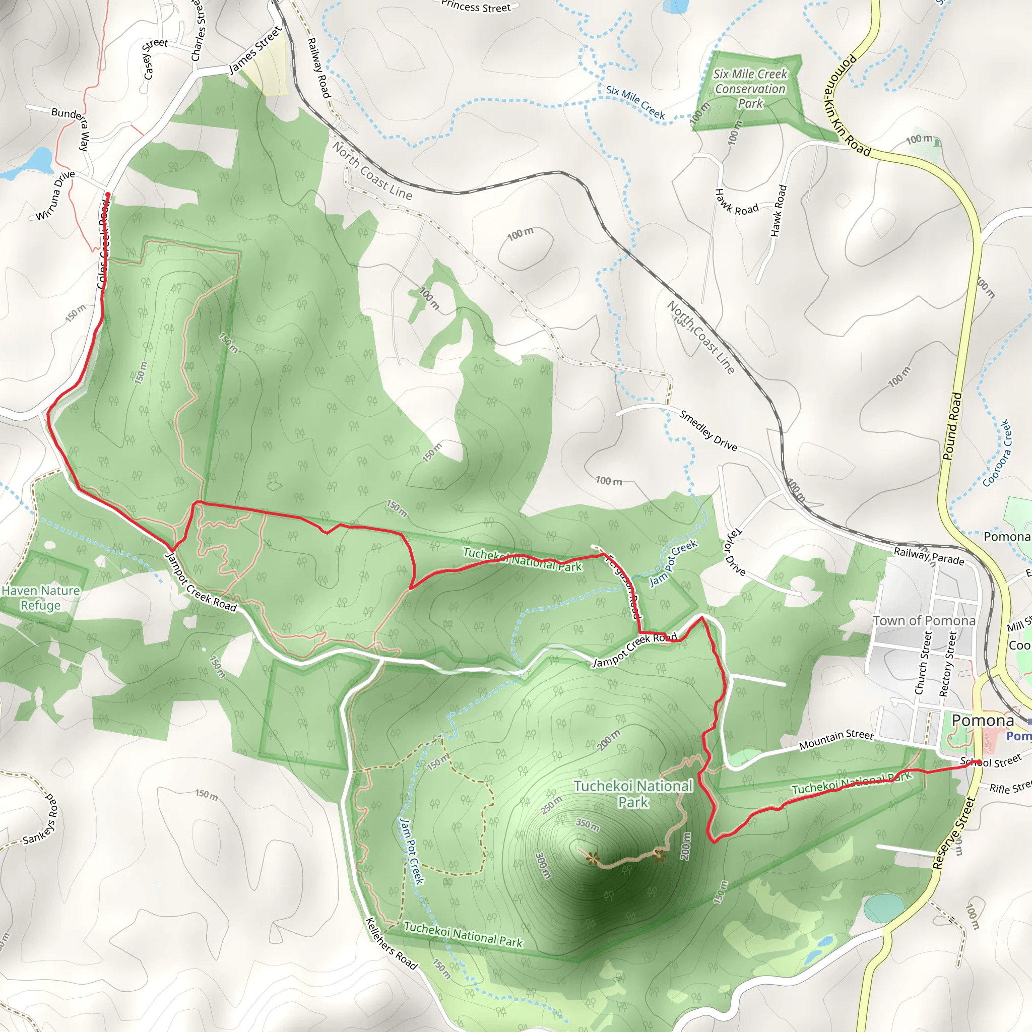 Cooroora Track mobile static map