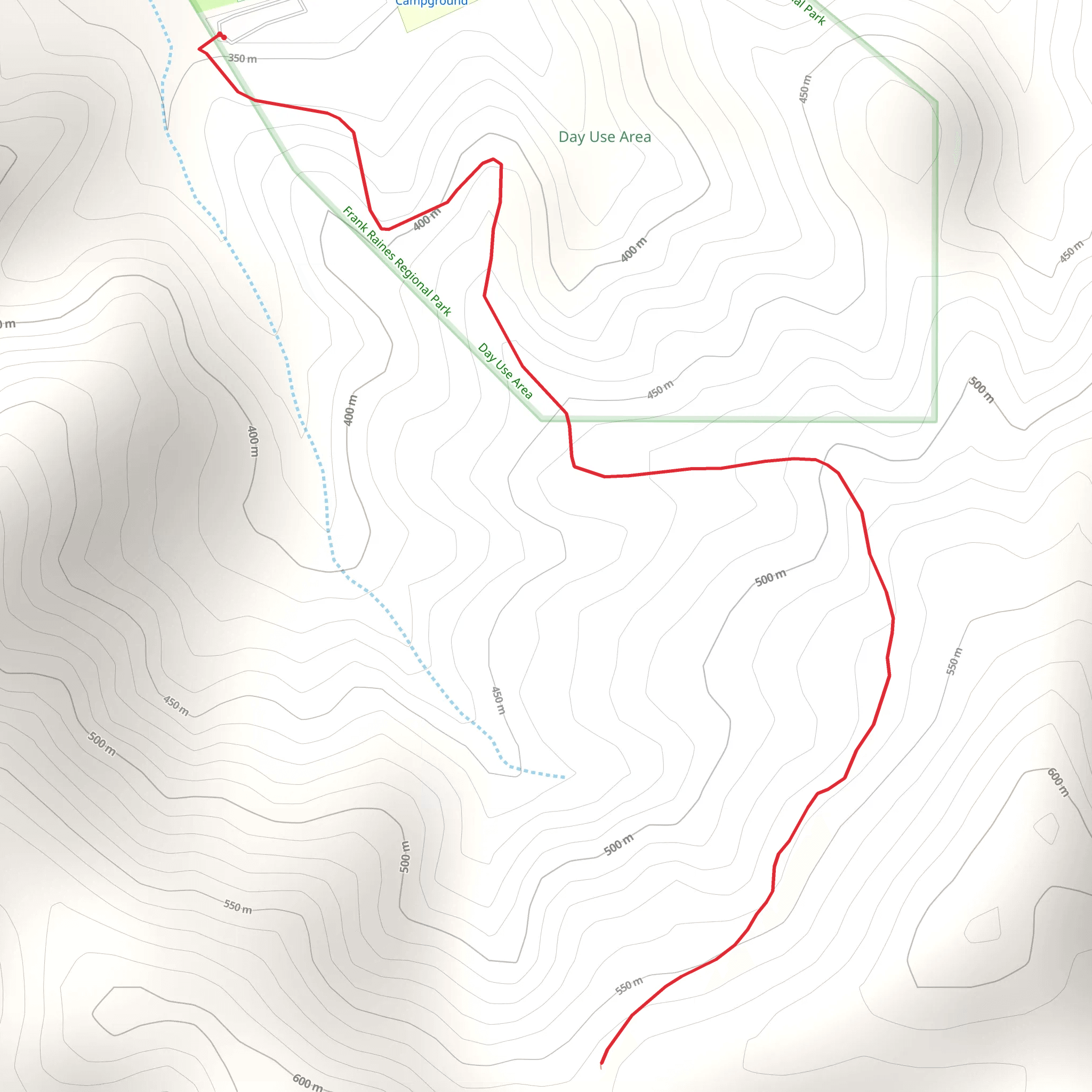 Frank Raines Park Walk mobile static map