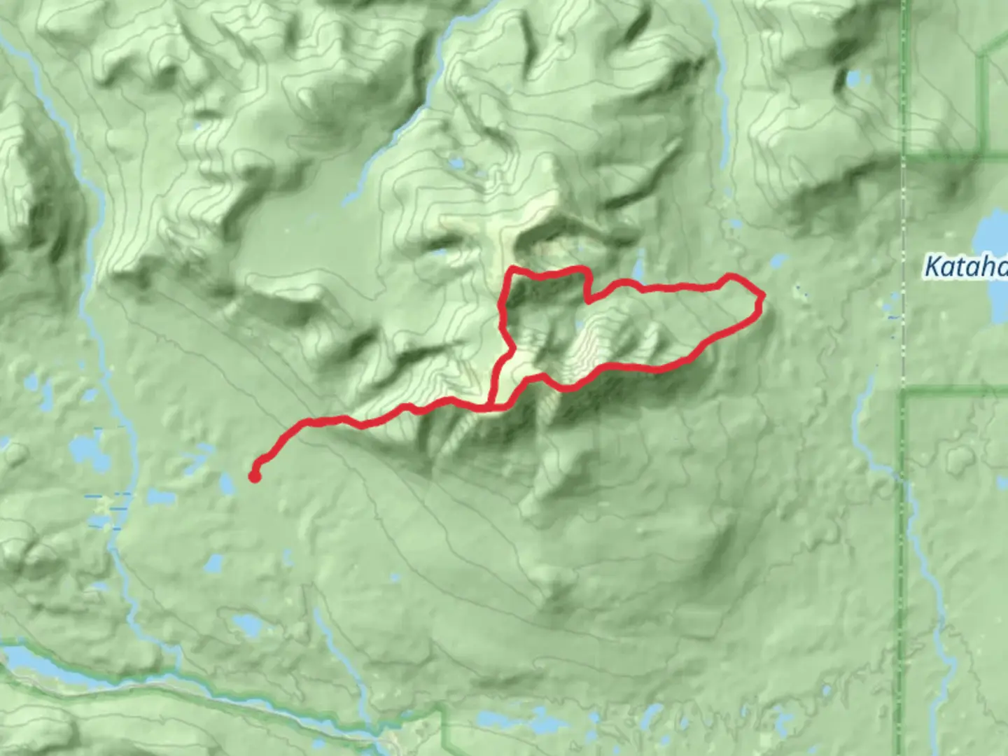An image depicting the trail Helon Taylor Trail Loop via Basin Ponds and its surrounding area.