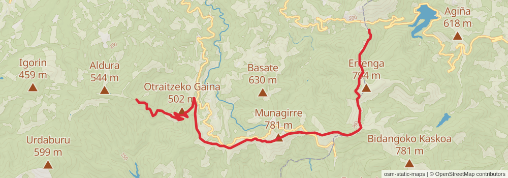 GR 285 Mendibai stage 8 Map