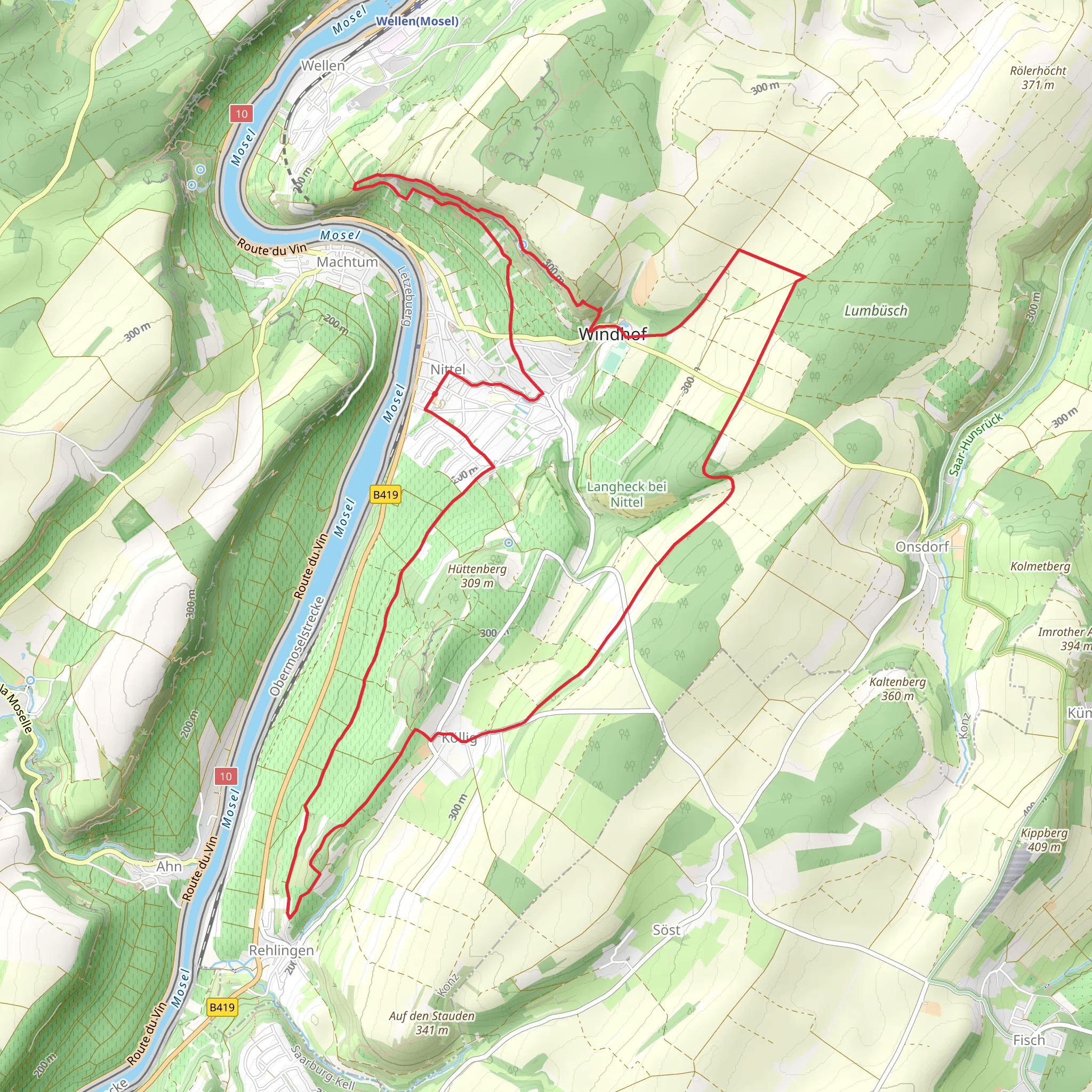 Nittel Loop mobile static map
