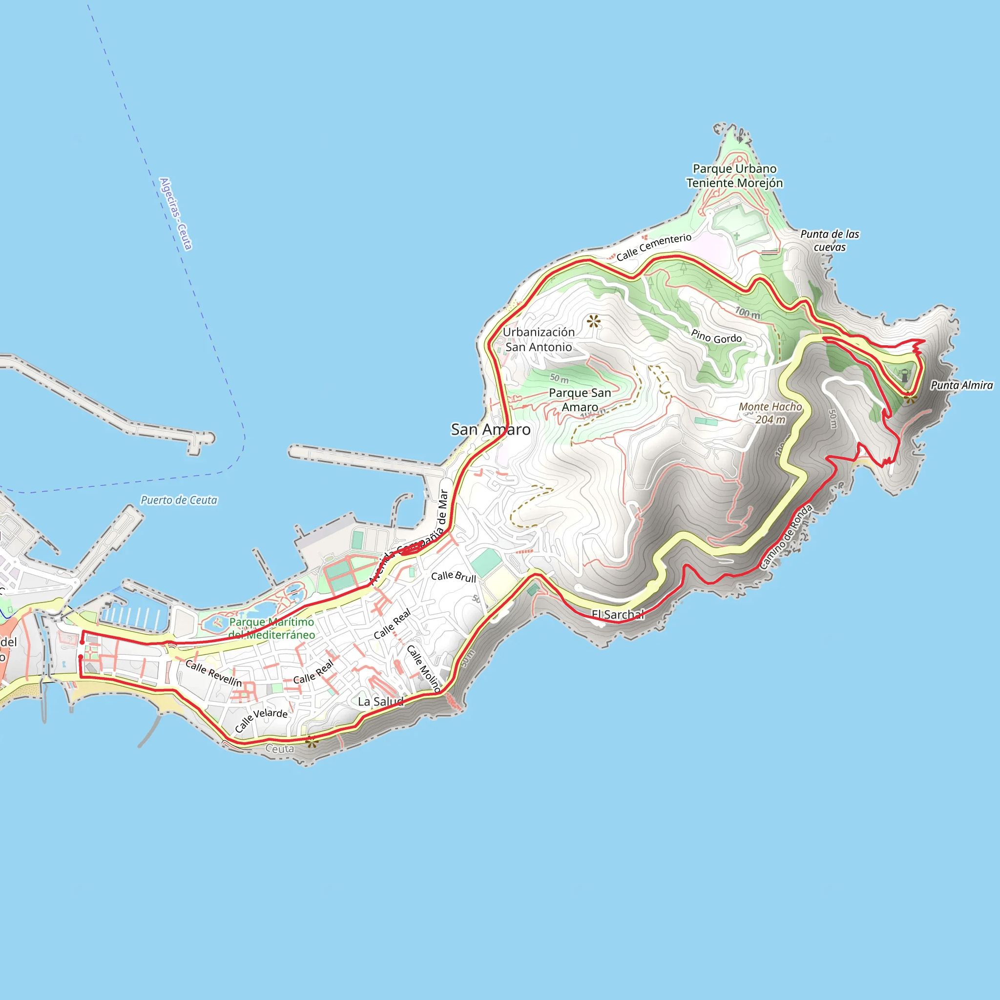 Africa Square - Monte Hacho - Africa Square PR EC 2 mobile static map