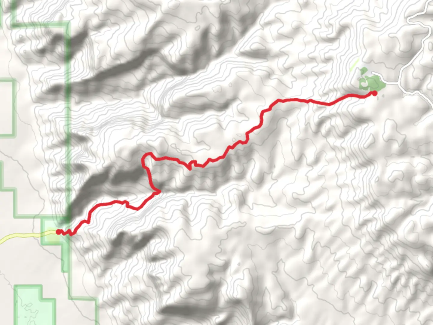 An image depicting the trail Road Canyon and Dog Canyon Trail and its surrounding area.